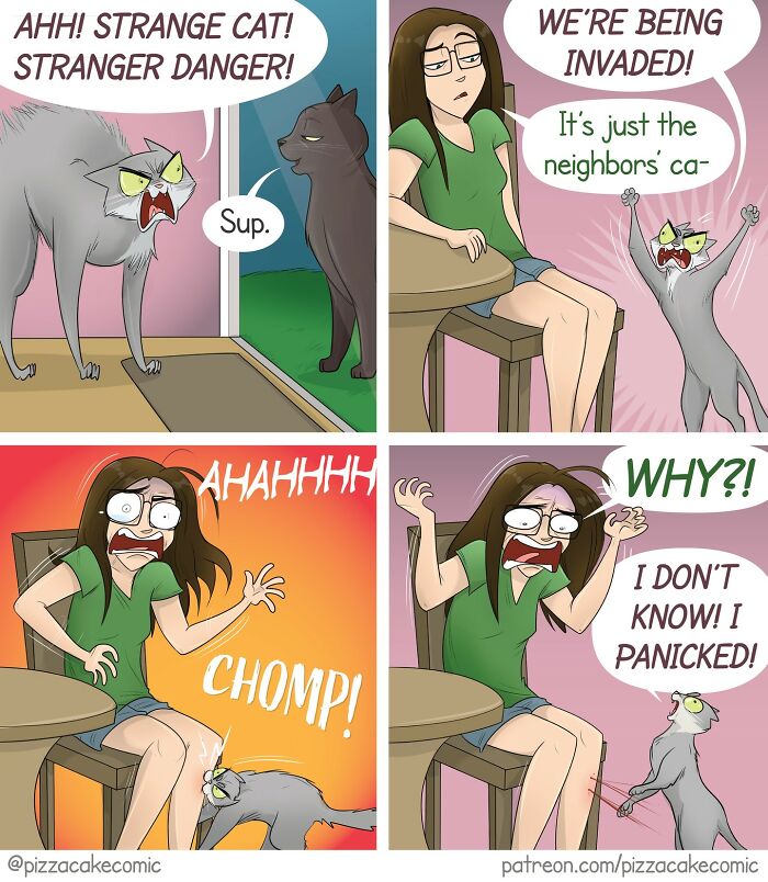 50 Funniest And Most Relatable PizzaCake Comics About Family, Cats, And Life