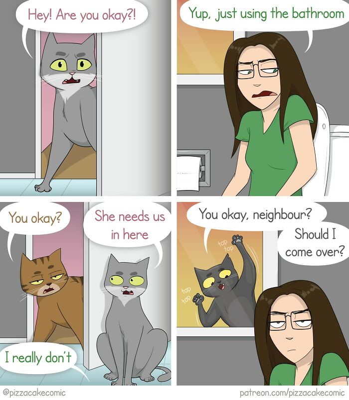 50 Funniest And Most Relatable PizzaCake Comics About Family, Cats, And Life