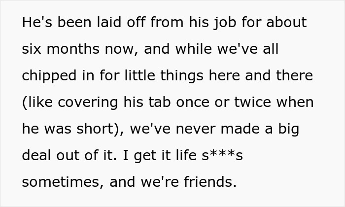 “Ordered Like It Was His Last Meal”: Guy Takes Advantage Of Friends At Dinner, One Of Them Has Had Enough “Ordered Like It Was His Last Meal”: Guy Takes Advantage Of Friends At Dinner, One Of Them Has Had Enough