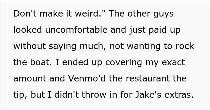 “Ordered Like It Was His Last Meal”: Guy Takes Advantage Of Friends At Dinner, One Of Them Has Had Enough “Ordered Like It Was His Last Meal”: Guy Takes Advantage Of Friends At Dinner, One Of Them Has Had Enough