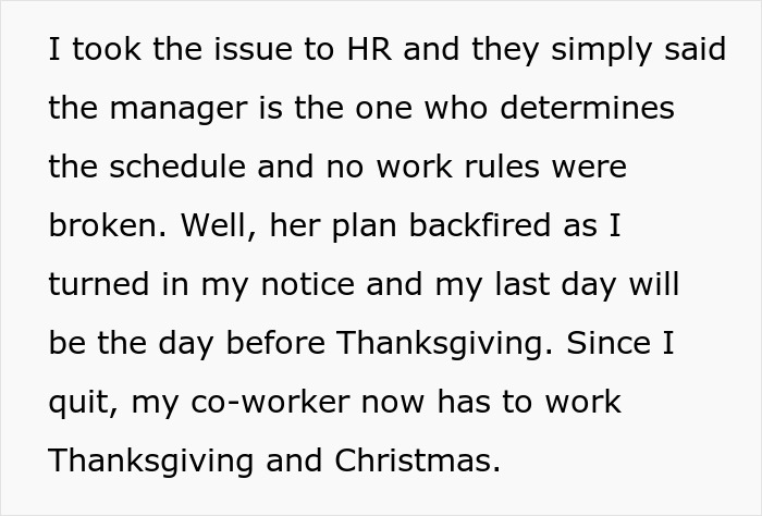 Hospital’s “Family First” Vacation Policy Backfires As Child-Free Employee Quits Before Christmas Hospital’s “Family First” Vacation Policy Backfires As Child-Free Employee Quits Before Christmas