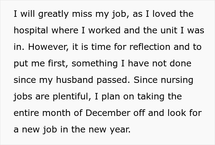 Hospital’s “Family First” Vacation Policy Backfires As Child-Free Employee Quits Before Christmas Hospital’s “Family First” Vacation Policy Backfires As Child-Free Employee Quits Before Christmas