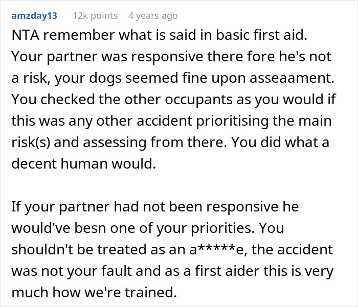 Guy Really Upset His Nurse Girlfriend Prioritized Dogs And A Baby During A Car Crash Guy Really Upset His Nurse Girlfriend Prioritized Dogs And A Baby During A Car Crash