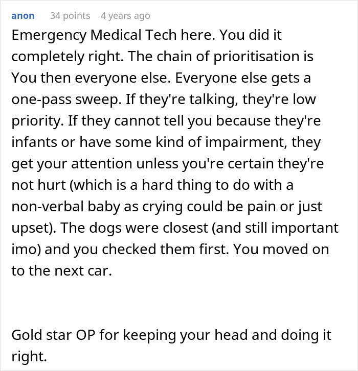 Guy Really Upset His Nurse Girlfriend Prioritized Dogs And A Baby During A Car Crash Guy Really Upset His Nurse Girlfriend Prioritized Dogs And A Baby During A Car Crash
