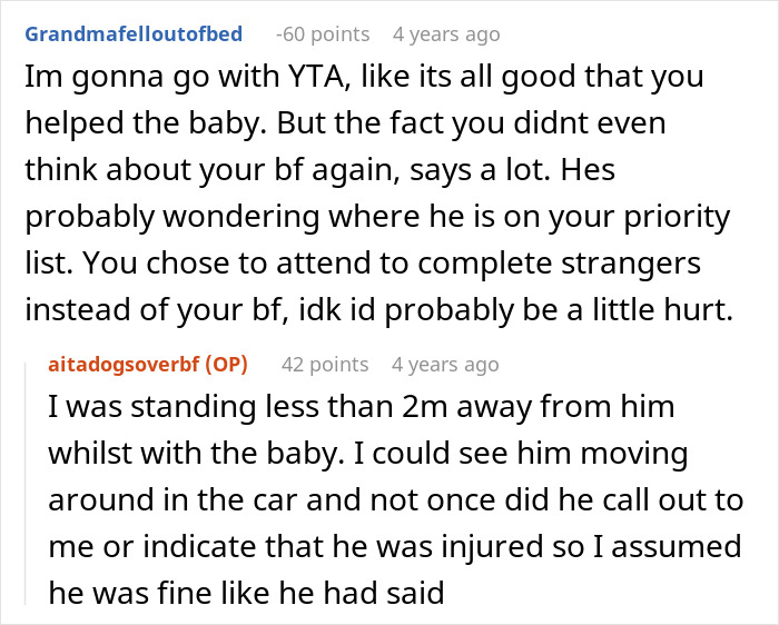Guy Really Upset His Nurse Girlfriend Prioritized Dogs And A Baby During A Car Crash Guy Really Upset His Nurse Girlfriend Prioritized Dogs And A Baby During A Car Crash