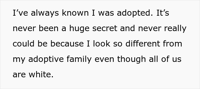 “I’m Just A Mistake”: Woman Wants To Reunite With Her Bio Family, Gets Threatened By Adoptive Parents “I’m Just A Mistake”: Woman Wants To Reunite With Her Bio Family, Gets Threatened By Adoptive Parents