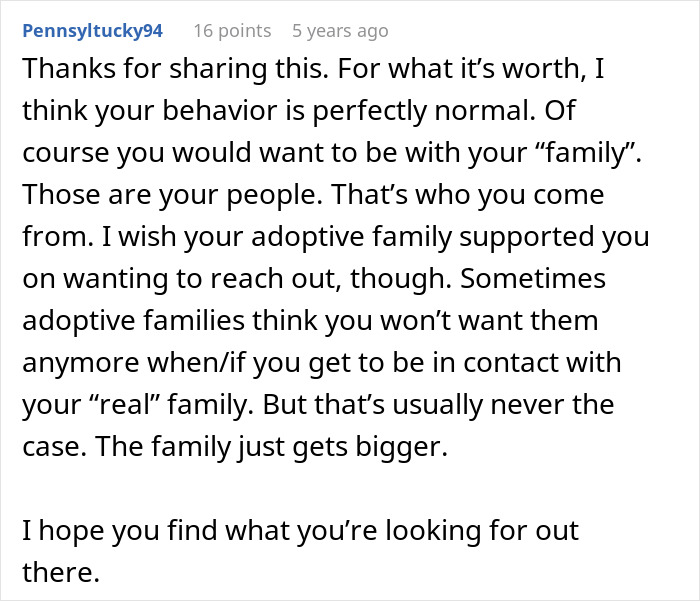 “I’m Just A Mistake”: Woman Wants To Reunite With Her Bio Family, Gets Threatened By Adoptive Parents “I’m Just A Mistake”: Woman Wants To Reunite With Her Bio Family, Gets Threatened By Adoptive Parents