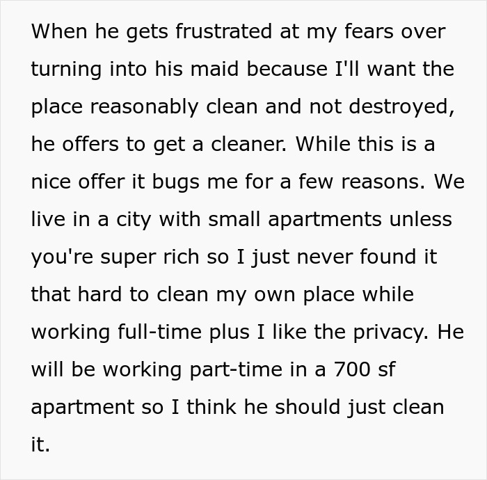 Woman Puts Brakes On Moving In With Wealthy BF, Fears She’ll Be His Butler, Not His Partner Woman Puts Brakes On Moving In With Wealthy BF, Fears She’ll Be His Butler, Not His Partner