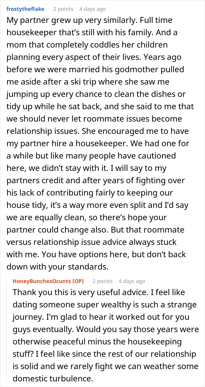 Woman Puts Brakes On Moving In With Wealthy BF, Fears She’ll Be His Butler, Not His Partner Woman Puts Brakes On Moving In With Wealthy BF, Fears She’ll Be His Butler, Not His Partner