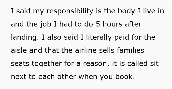Rude Fam Tries To Bully Lady Out Of Plane Seat, Coworkers Brand Her A Villain For Refusing The Swap Rude Fam Tries To Bully Lady Out Of Plane Seat, Coworkers Brand Her A Villain For Refusing The Swap