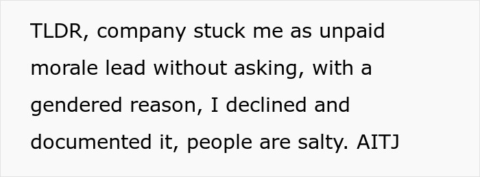 Analyst Asked To Stock Snacks And Plan Parties, HR Says She “Ruined The Vibe” By Refusing Free Labor Analyst Asked To Stock Snacks And Plan Parties, HR Says She “Ruined The Vibe” By Refusing Free Labor