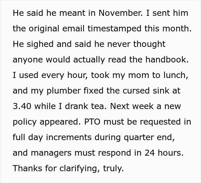Office Left In Chaos After Ridiculous PTO Rules Are Announced: “Our Calendar Looked Like Cheese” Office Left In Chaos After Ridiculous PTO Rules Are Announced: “Our Calendar Looked Like Cheese”