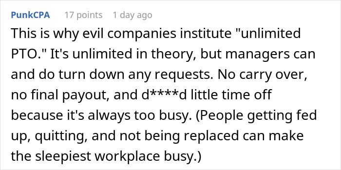 Office Left In Chaos After Ridiculous PTO Rules Are Announced: “Our Calendar Looked Like Cheese” Office Left In Chaos After Ridiculous PTO Rules Are Announced: “Our Calendar Looked Like Cheese”