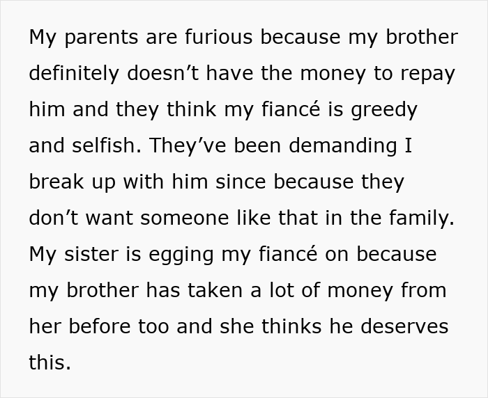 Bride Caught Between Fiancé And Her Family After Parents Defend Her ‘Golden Child’ Brother Bride Caught Between Fiancé And Her Family After Parents Defend Her ‘Golden Child’ Brother