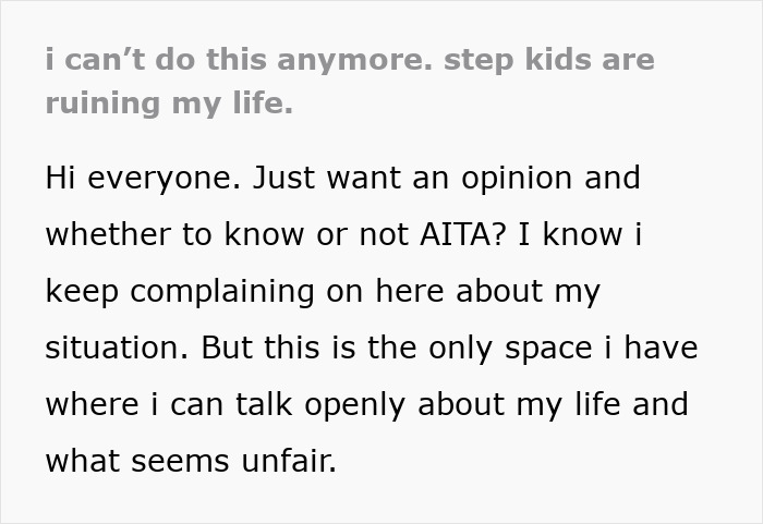 Woman Finds It Unfair She Has To Look After Hubby’s 4 Kids Every Weekend, Rethinks Marriage Woman Finds It Unfair She Has To Look After Hubby’s 4 Kids Every Weekend, Rethinks Marriage