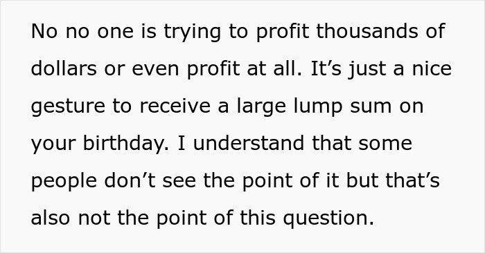 Woman’s Had Enough Of Family’s Greedy “Birthday Club”, Refuses To Cough Up Another Cent Woman’s Had Enough Of Family’s Greedy “Birthday Club”, Refuses To Cough Up Another Cent