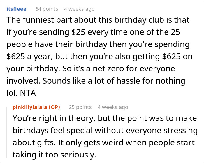 Woman’s Had Enough Of Family’s Greedy “Birthday Club”, Refuses To Cough Up Another Cent Woman’s Had Enough Of Family’s Greedy “Birthday Club”, Refuses To Cough Up Another Cent