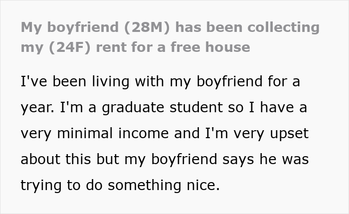 GF Keeps Sending $1K/Month To BF For Rent, Horrified After Learning His Parents Own The House GF Keeps Sending $1K/Month To BF For Rent, Horrified After Learning His Parents Own The House