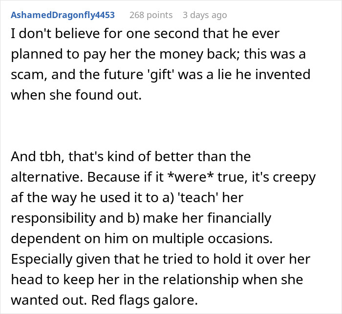 GF Keeps Sending $1K/Month To BF For Rent, Horrified After Learning His Parents Own The House GF Keeps Sending $1K/Month To BF For Rent, Horrified After Learning His Parents Own The House
