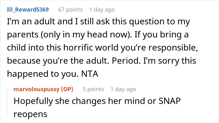Mom Asks 17YO To Fend For Herself As She’s “Grown Up”, Teen Snaps And Asks Why She Had Kids Mom Asks 17YO To Fend For Herself As She’s “Grown Up”, Teen Snaps And Asks Why She Had Kids