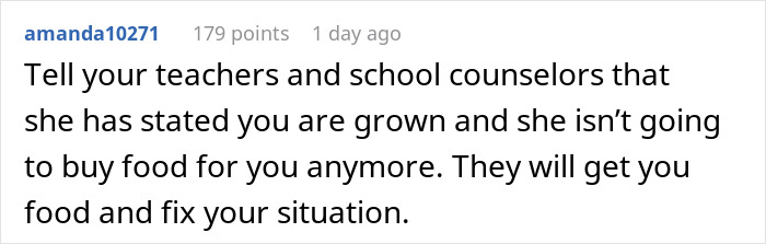 Mom Asks 17YO To Fend For Herself As She’s “Grown Up”, Teen Snaps And Asks Why She Had Kids Mom Asks 17YO To Fend For Herself As She’s “Grown Up”, Teen Snaps And Asks Why She Had Kids
