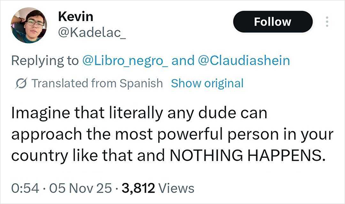 “Outrageous”: Mexican President Stands Helplessly As Man Physically Violates Her In Front Of The Crowd “Outrageous”: Mexican President Stands Helplessly As Man Physically Violates Her In Front Of The Crowd