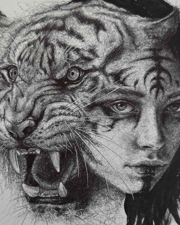 This Las Vegas Artist Blends Horror And Beauty In These Emotional, Unsettling Drawings (35 Pics) This Las Vegas Artist Blends Horror And Beauty In These Emotional, Unsettling Drawings (35 Pics)