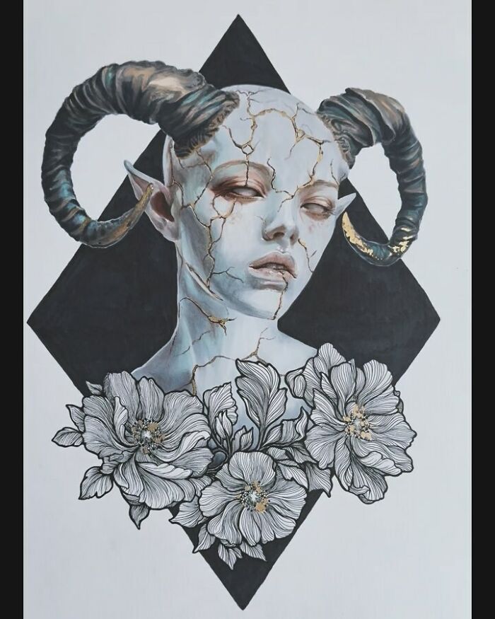 This Las Vegas Artist Blends Horror And Beauty In These Emotional, Unsettling Drawings (35 Pics) This Las Vegas Artist Blends Horror And Beauty In These Emotional, Unsettling Drawings (35 Pics)