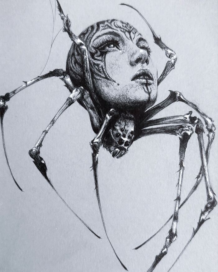 This Las Vegas Artist Blends Horror And Beauty In These Emotional, Unsettling Drawings (35 Pics) This Las Vegas Artist Blends Horror And Beauty In These Emotional, Unsettling Drawings (35 Pics)