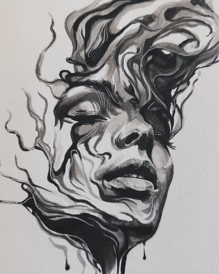 This Las Vegas Artist Blends Horror And Beauty In These Emotional, Unsettling Drawings (35 Pics) This Las Vegas Artist Blends Horror And Beauty In These Emotional, Unsettling Drawings (35 Pics)