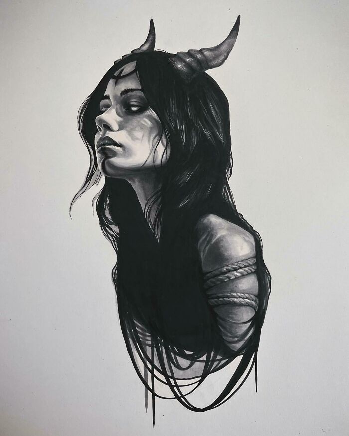 This Las Vegas Artist Blends Horror And Beauty In These Emotional, Unsettling Drawings (35 Pics) This Las Vegas Artist Blends Horror And Beauty In These Emotional, Unsettling Drawings (35 Pics)