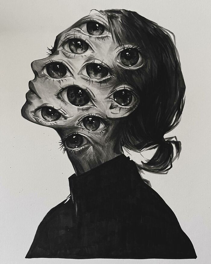 This Las Vegas Artist Blends Horror And Beauty In These Emotional, Unsettling Drawings (35 Pics) This Las Vegas Artist Blends Horror And Beauty In These Emotional, Unsettling Drawings (35 Pics)