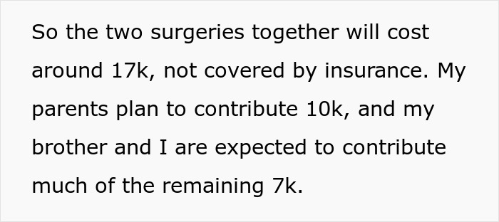 Sibling Is Pressured To Help Pay For Plastic Surgery That Will Supposedly Cure Sister’s BDD Sibling Is Pressured To Help Pay For Plastic Surgery That Will Supposedly Cure Sister’s BDD