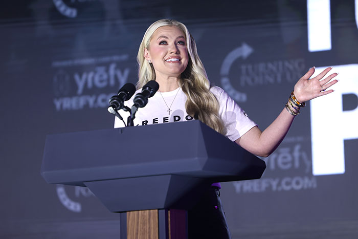 Erika Kirk Cries As She Breaks Her Silence After Viral &#8220;Inappropriate&#8221; Hug With JD Vance