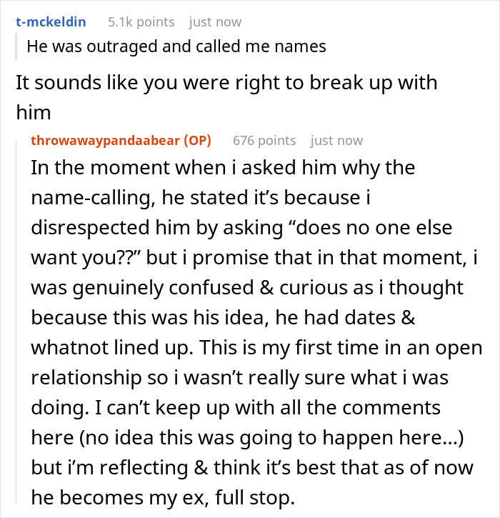 Man Upset GF Is Going On Dates After He Suggested An Open Relationship As Nobody Else Wants Him Man Upset GF Is Going On Dates After He Suggested An Open Relationship As Nobody Else Wants Him