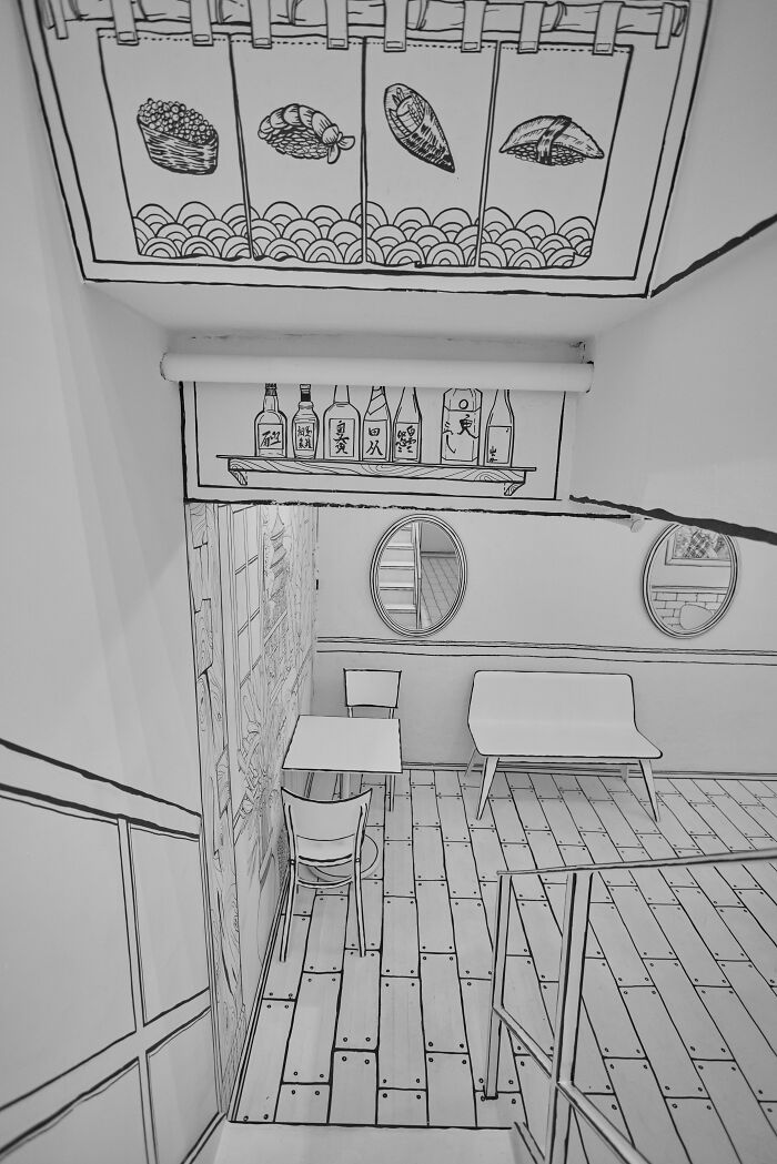 This 2D Restaurant In NYC Feels Like Stepping Into A Drawing This 2D Restaurant In NYC Feels Like Stepping Into A Drawing