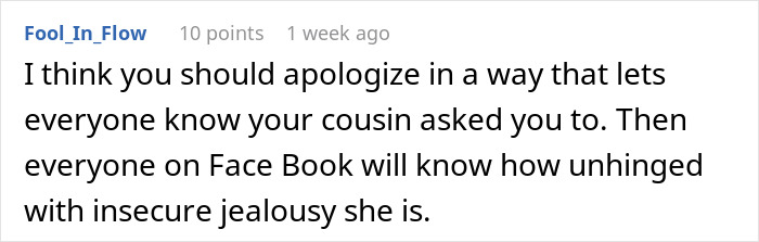 Woman Asks If She Should Go No-Contact With Bridezilla Cousin After Disastrous Dress Drama Woman Asks If She Should Go No-Contact With Bridezilla Cousin After Disastrous Dress Drama