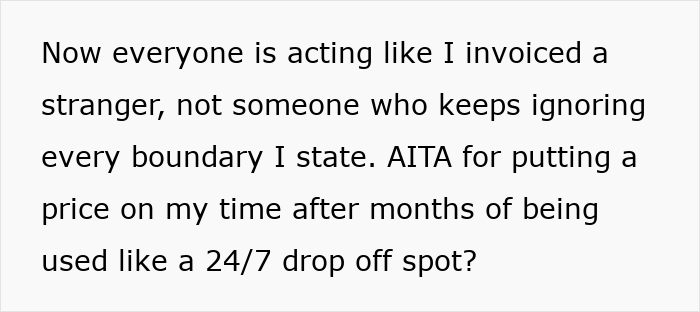 Mom Thinks She Can Use Her Sister As Free Babysitter 24/7, Gets A Reality Check With A $312 Bill Mom Thinks She Can Use Her Sister As Free Babysitter 24/7, Gets A Reality Check With A $312 Bill