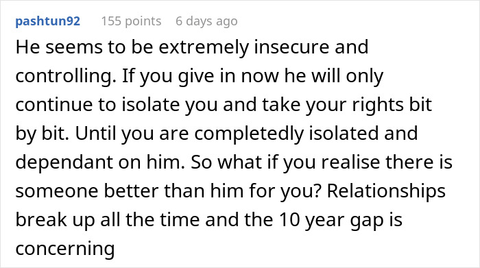 20YO’s Academic Dreams Come To A Grinding Halt After 30YO BF Says No University For Her 20YO’s Academic Dreams Come To A Grinding Halt After 30YO BF Says No University For Her