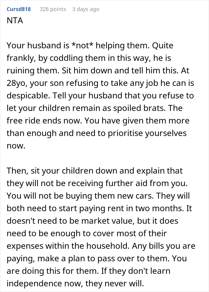 “Your Kids Sound Like Freeloaders”: Netizens Call Out Parents For Being Afraid To Retire Due To Kids “Your Kids Sound Like Freeloaders”: Netizens Call Out Parents For Being Afraid To Retire Due To Kids