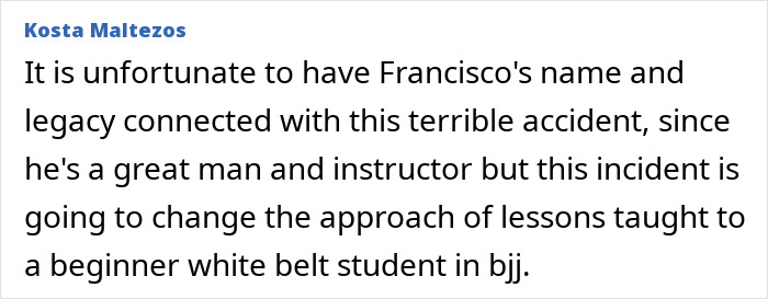 “Tragic Freak Accident”: Jiu-Jitsu Trainer Breaks Silence After Paralyzing Student In Sparring Incident “Tragic Freak Accident”: Jiu-Jitsu Trainer Breaks Silence After Paralyzing Student In Sparring Incident