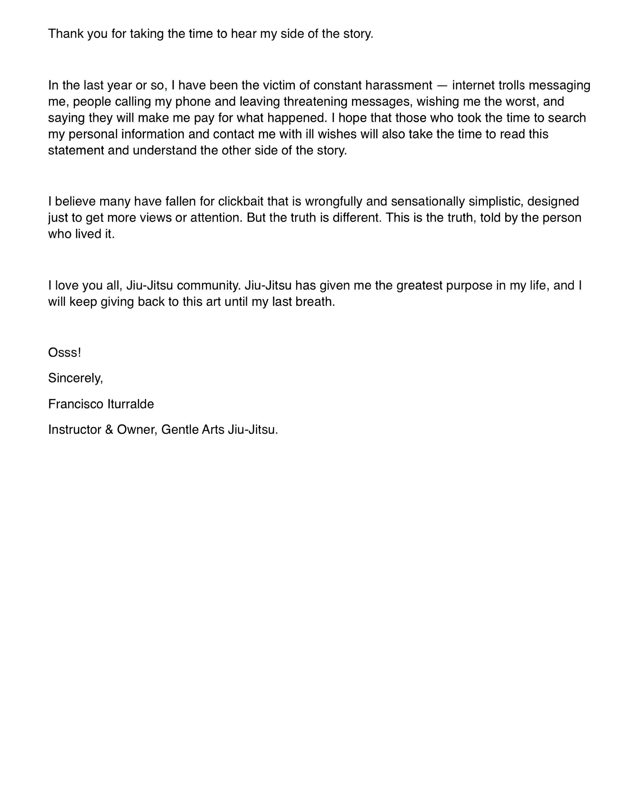 “Tragic Freak Accident”: Jiu-Jitsu Trainer Breaks Silence After Paralyzing Student In Sparring Incident “Tragic Freak Accident”: Jiu-Jitsu Trainer Breaks Silence After Paralyzing Student In Sparring Incident