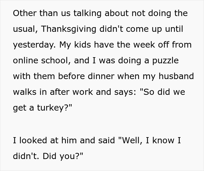 Man Assumes Wife Has Planned Entire Thanksgiving, Is Shocked When Nothing Is Done