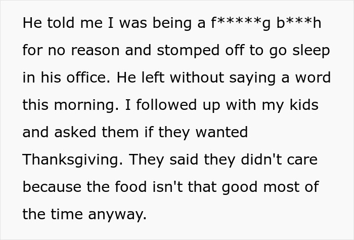 Man Assumes Wife Has Planned Entire Thanksgiving, Is Shocked When Nothing Is Done