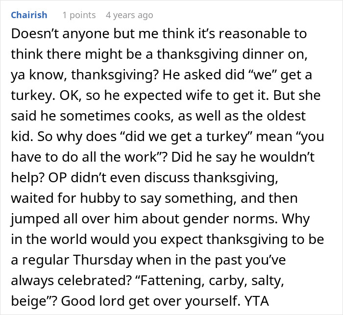 Man Assumes Wife Has Planned Entire Thanksgiving, Is Shocked When Nothing Is Done