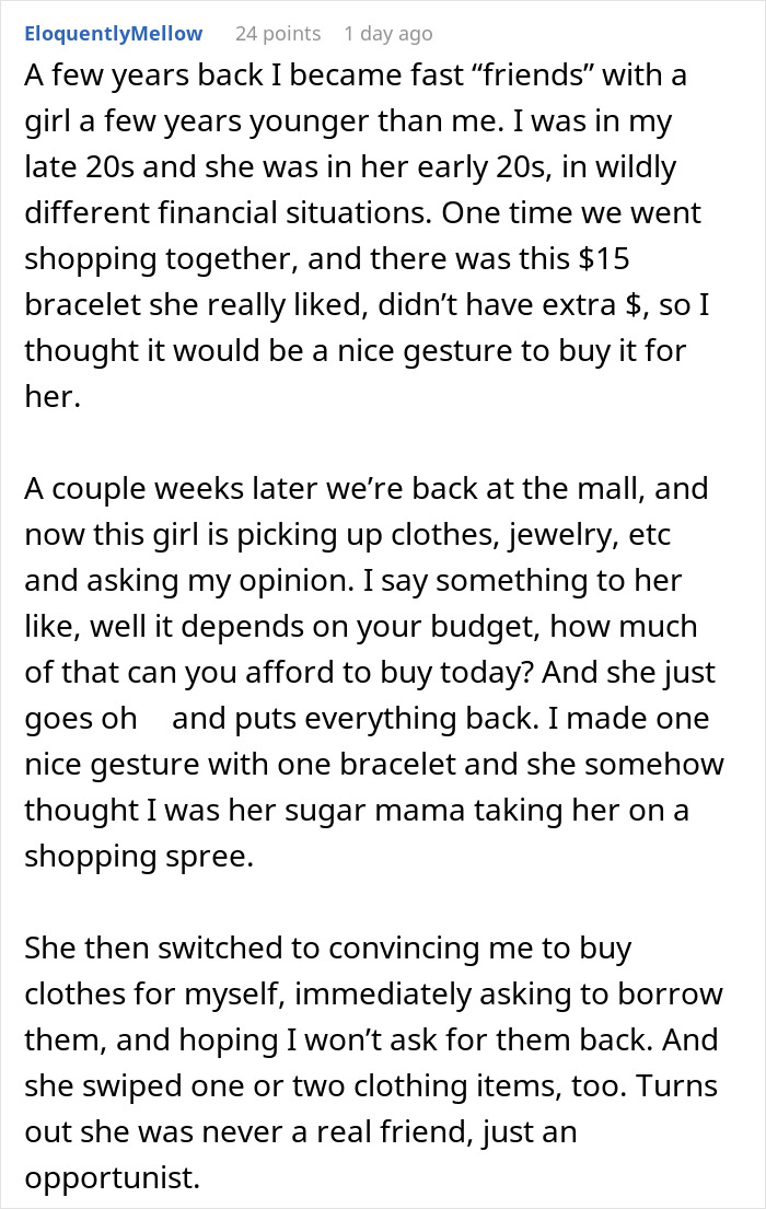 Woman Takes Advantage Of Friend’s Kindness For Too Long, Acts Surprised When It’s Over Woman Takes Advantage Of Friend’s Kindness For Too Long, Acts Surprised When It’s Over
