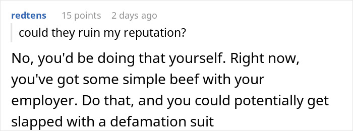 &#8220;Don&#8217;t Expect To Be Employed By The End Of The Day”: People Give Vengeful Employee A Reality Check