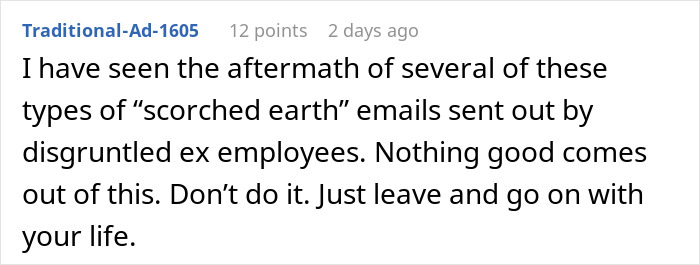 &#8220;Don&#8217;t Expect To Be Employed By The End Of The Day”: People Give Vengeful Employee A Reality Check