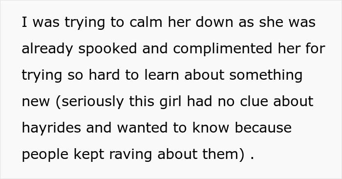 “Three Females Clinging To Me”: Entitled Parents And Neighbor Ruin Halloween Hayride