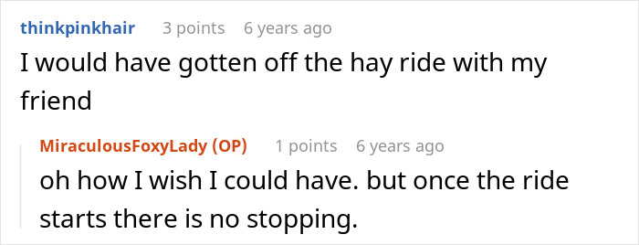 “Three Females Clinging To Me”: Entitled Parents And Neighbor Ruin Halloween Hayride